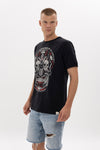 Gothic New SkullPrinted Cotton T-shirt