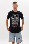 Gothic New SkullPrinted Cotton T-shirt