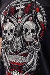 Gothic New SkullPrinted Cotton T-shirt