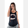 Black Vampire Lips Cotton Women Vest Tank Top S-Ponder