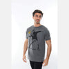 Grey The Flower Bomb Thrower by Banksy Printed Cotton T-Shirt - S-Ponder Shop