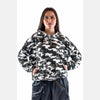 Light Camouflage Boyfriend Cut Cotton Hoodie S-Ponder